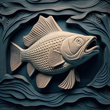 3D model st Southern afiosemion fish (STL)